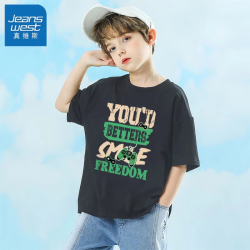 JEANSWEST 真维斯 儿童纯棉半袖T恤上装