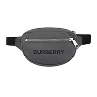 BURBERRY 博柏利 歐洲直郵BURBERRY博柏利男士中央徽標尼龍斜挎腰包