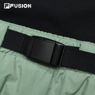 FILA FUSION斐乐潮牌梭织连衣裙女2024夏新款时尚拼接休闲无袖裙 -BK 165/84A/
