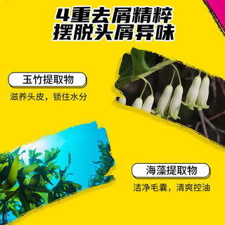 滋源洗发水控油蓬松修护强韧滋养护发植炫系列无硅油无硫酸盐洗头膏 竹·澄净控油洗头水535ml