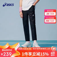 亚瑟士（asics）童装2024年夏季运动裤儿童假两件裤子332241084011 001黑色 160
