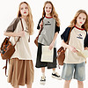 Disney 迪士尼 女童短袖T恤24新款女孩洋气童装儿童上衣男童纯棉大童夏装