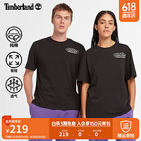 Timberland 官方男女同款短袖T恤24春夏新款休闲透气|A4195 A4195001/黑色 L