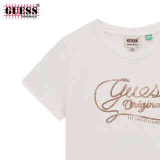 GUESS Originals 24年夏季女士小众设计短袖T恤-W4GI07J1314 G011-白色 L