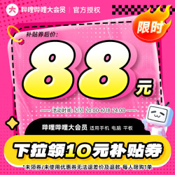 哔哩哔哩影视会员_bilibili 哔哩哔哩 B站大会员12个月年卡多少钱-什么值得买