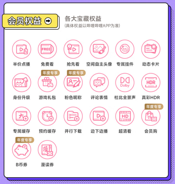 哔哩哔哩影视会员_bilibili 哔哩哔哩 超级大会员年卡 支持电视端多少钱-什么值得买