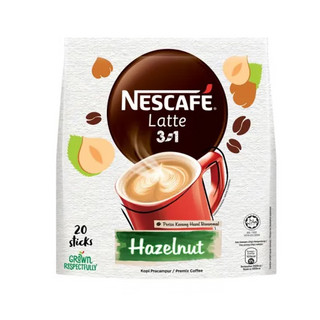 Nestlé 雀巢 Nestle）马来西亚进口三合一榛果白咖啡速溶咖啡25g*20条