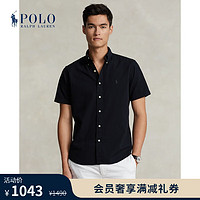 Polo Ralph Lauren 拉夫劳伦 男装 24年春经典版型棉泡泡纱衬衫RL18272 001-Polo黑 S