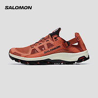 salomon 萨洛蒙 男款 户外运动休闲舒适日常透气轻便溯溪凉鞋 TECHAMPHIBIAN 5 香料赤褐色