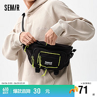 Semir 森马 斜挎包男潮酷小众胸包情侣运动背包105124153218