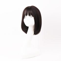 Sleek 假发女法式空气刘海锁骨发