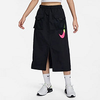 NIKE 耐克 女装 新款运动休闲气质百搭开叉半身裙HJ1513-010