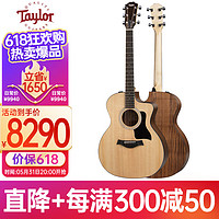 TAYLOR 泰勒114CE单板电箱吉他 ES2拾音器 云杉+胡桃木 41英寸