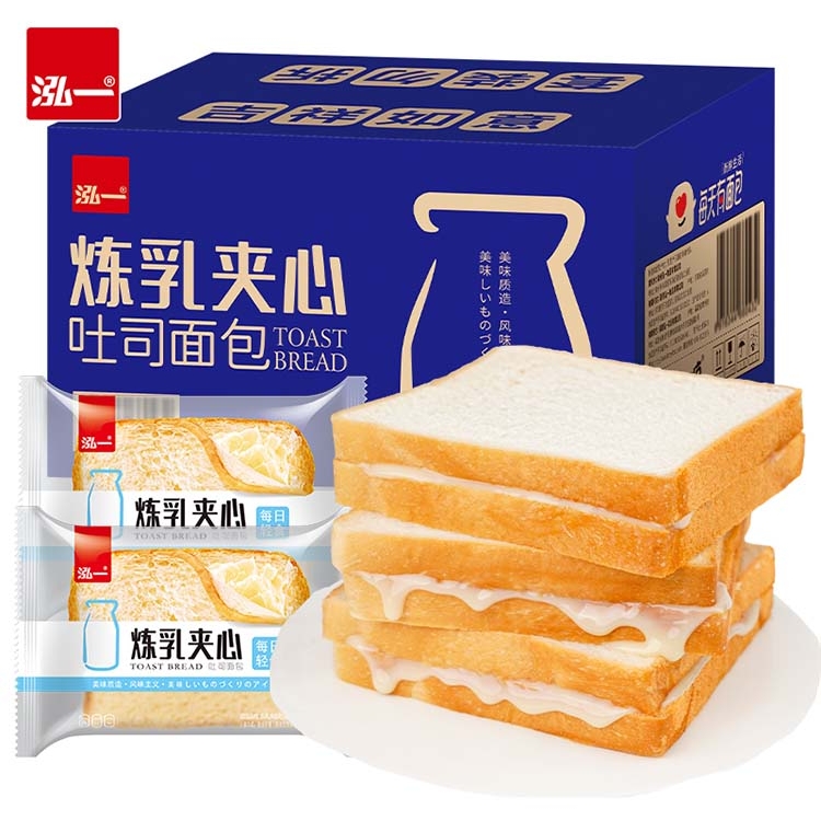 炼乳夹心吐司面包 400g