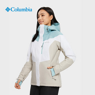 Columbia哥伦比亚户外女子银点防水冲锋衣滑雪服WL0976 102 M(160/84A)