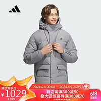 adidas 阿迪达斯 男子 运动型格系列 DY MID DOWN JKT 连帽羽绒服 IL8924 A/L码