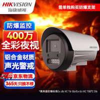HIKVISION海康威视防爆监控器摄像头400万超清全彩夜视室内外手机远程可对讲2XE3647FWD-XST 8MM