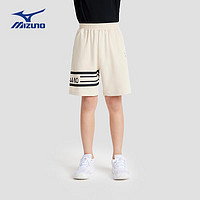 美津浓（MIZUNO）Mizuno儿童短裤2024夏季男中大童裤子宽松时尚透气运动 浅杏  165cm(165cm) (身高160cm-