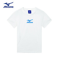 美津浓（MIZUNO）Mizuno儿童短袖T恤夏季百搭透气男童女童户外运动上衣t