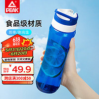 匹克水杯塑料杯运动水瓶大容量随行杯水壶男士户外650ML蓝色 蓝色 650ml