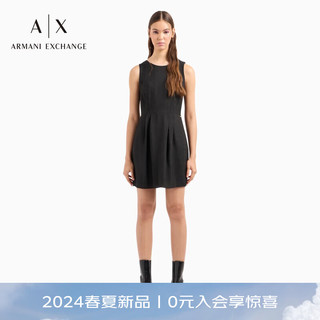 阿玛尼 EMPORIO ARMANIARMANI EXCHANGE24春夏AX女装无袖圆领纯色连衣裙