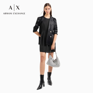 阿玛尼 EMPORIO ARMANIARMANI EXCHANGE24春夏AX女装无袖圆领纯色连衣裙