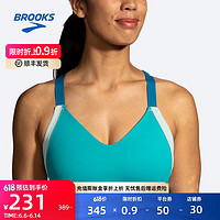 BROOKS 布鲁克斯 女跑步内衣文胸高强度防震胸罩收副乳 350082001 尼罗绿 32/70A/B