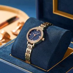 markfairwhale马克华菲手表轻奢高贵复古奢华气质孔雀绿法式小表盘