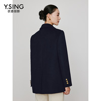 衣香丽影云感绵羊毛西装大衣女衣香丽影2023年冬季新款学院老钱风外套 