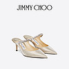 JIMMY CHOO [限时折扣]JIMMY CHOO/BING 65 女士水晶饰露跟高跟鞋穆勒鞋JC