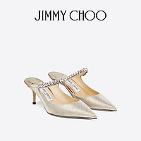 JIMMY CHOO [限时折扣]JIMMY CHOO/BING 65 女士水晶饰露跟高跟鞋穆勒鞋JC