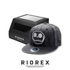 力嘶（RIOREX）平沿帽男骷髅头棒球帽百搭潮流遮阳防晒鸭舌帽街头嘻哈平檐帽男 58cm（57-59）