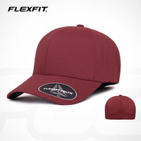 FLEXFITDELTA系列防水棒球帽硬顶高顶帽子男大头围全封美式鸭舌帽女潮牌 栗色(全封闭) L/XL（57-59cm）全封闭