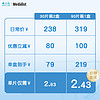 BAUSCH+LOMB 博士伦 Medalist透明近视隐形眼镜日抛30/90片高清水润官方旗舰店