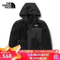 THE NORTH FACE北面童装男童保暖抓绒衣运动户外外套新款|7WOT JK3/黑色 1