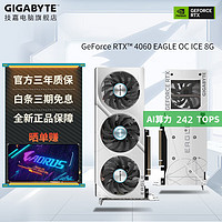 GIGABYTE 技嘉 GeForce RTX 4060 Eagle OC ICE 8G 冰獵鷹 顯卡