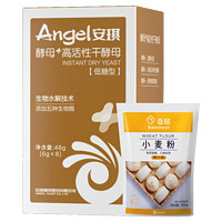 Angel 安琪 新一代高活性干酵母粉6g *8袋+面粉500g