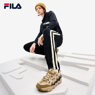 斐乐（FILA）斐乐（FILA）帕尼尼PANINI男鞋篮球鞋复古运动鞋休闲鞋 凝乳/铜棕色-TC 40.5