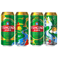 TSINGTAO 青岛啤酒 经典1903 四季常青 500mL*18罐+苏打水380ml*18瓶（含赠）