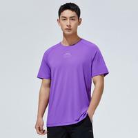 安踏 ANTA【吸湿速干】运动T恤男士夏季休闲轻薄透气五分袖短T运动上衣男