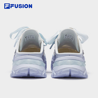 FILA FUSION斐乐潮牌女鞋BIANCO MULE厚底潮鞋2024秋季休闲鞋 奶白/日光蓝-GX 3