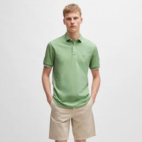 BOSS Orange 水洗弹力棉质珠地布修身 Polo 衫 50507699