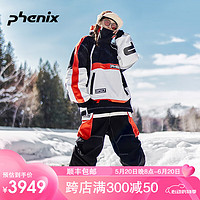 phenix滑雪服男女同款23雪季单板双板防风防水保暖户外滑雪装备 黑色上衣 XXL