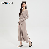 SANFU 三福 時尚套裝2024早春穿搭一整套收腰氣質通勤夏季三件套裙裝女裝