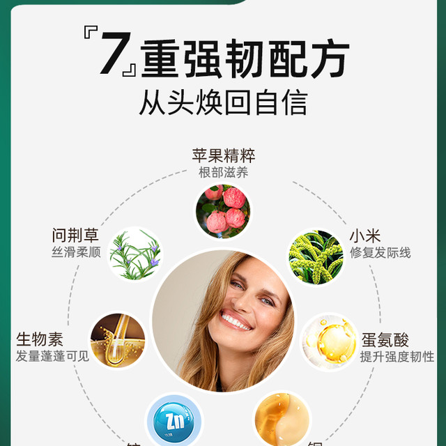 NEW NORDIC 纽诺迪克 NewNordic护发片口服植物萃取高浓生物素滋补营养发根强韧柔顺