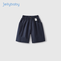 JELLYBABY男童五分裤夏装儿童新款卡其休闲裤小男孩中裤薄款男宝宝夏季裤子