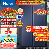 Haier 海尔 星蕴系列对开门冰箱 618L BCD-618WGHSSEDBL