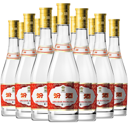 汾酒黄盖玻汾清香型白酒53度475ml12瓶箱