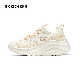 斯凯奇（Skechers）2024年赵露思同款糕糕鞋夏季舒适透气运动休闲女鞋117520 裸粉色/BLSH 38 尺码偏大，选小一码