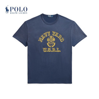 Polo Ralph Lauren 拉夫劳伦 男装 24年春经典版棉质平纹针织T恤RL18270 400-深钴蓝色 S